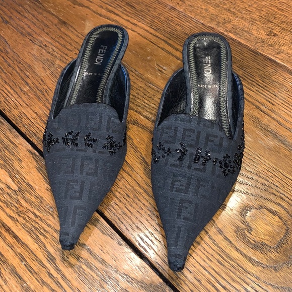 FENDI low heel slides - Picture 6 of 8